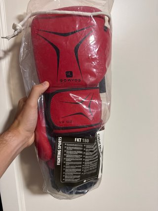 Guantes Boxeo Domyos FKT 180 Rojo 12 OZ