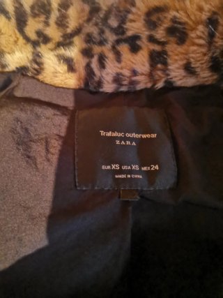 Abrigo de pelo leopardo