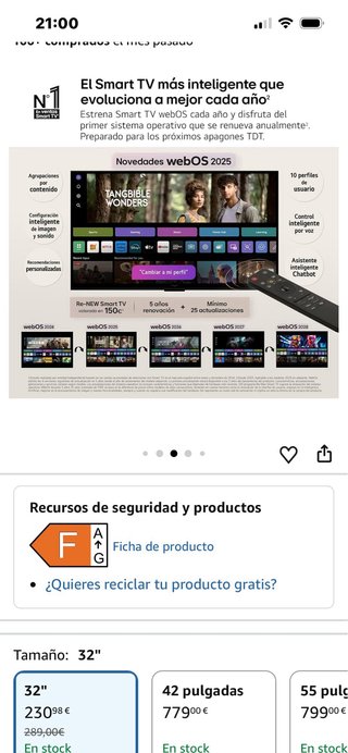 LG Smart TV AI 32 FHD