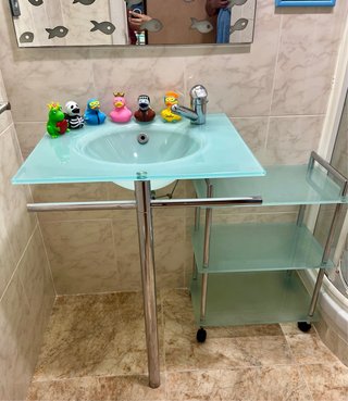 CONJUNTO BAÑO (Columna Hidromasaje Teuco, lavabo..