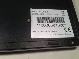 Tastiera Fujitsu Siemens con filo