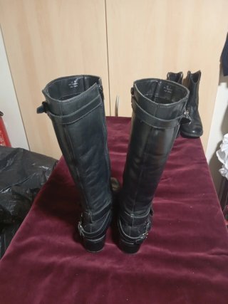 Botas Clarks Piel Negras Talla 38