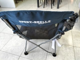 Silla Plegable Azul y Negra