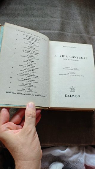 Libro Vintage "Tu vida conyugal" Vol. 1 - Daimon