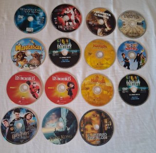 DVDs de Películas Variadas (Acción, Fantasía, Terr
