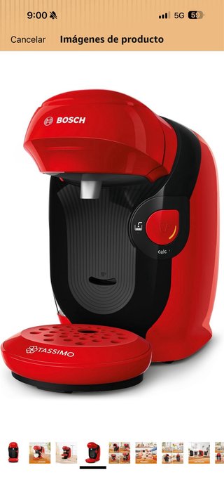 Cafetera bosch Dolce Gusto Roja y Negra