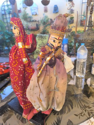 Pareja Muñecos Indios Artesanales