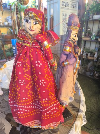 Pareja Muñecos Indios Artesanales