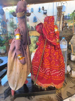 Pareja Muñecos Indios Artesanales