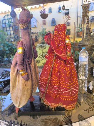 Pareja Muñecos Indios Artesanales