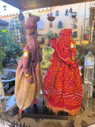 Pareja Muñecos Indios Artesanales