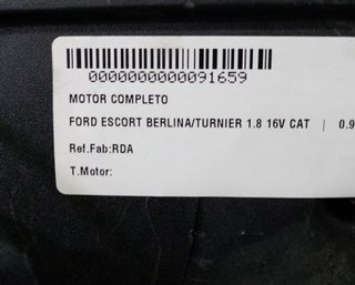 Motor rda ford escort berlina/turnier 1.8 91659