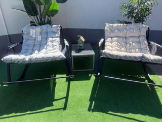 Nueva Silla Mecedora Tumbona Beige.