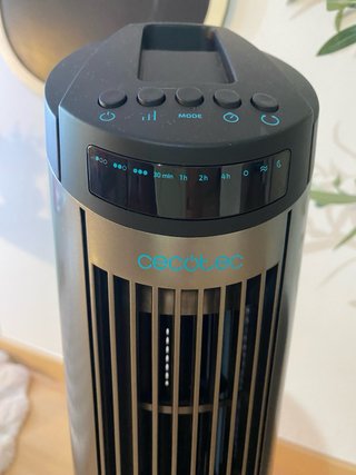 Ventilador Torre Cecotec Negro/Plateado