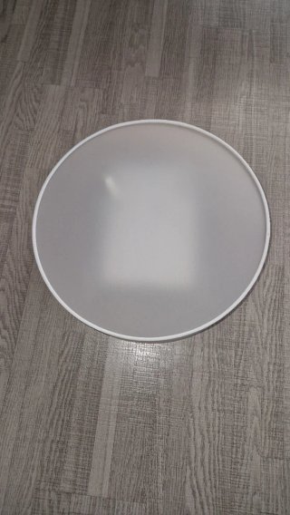 Lámpara de techo 40 cm tela blanca