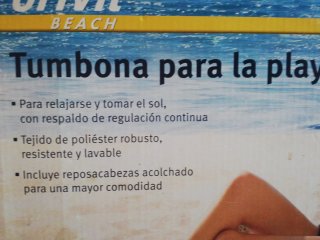 Tumbona plegable playa