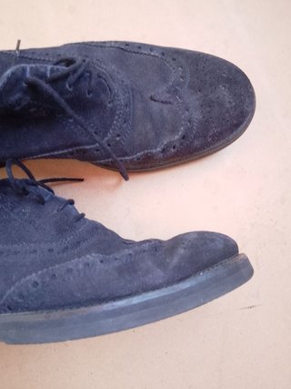 Scarpe stringate scamosciate blu wilton 41 italy