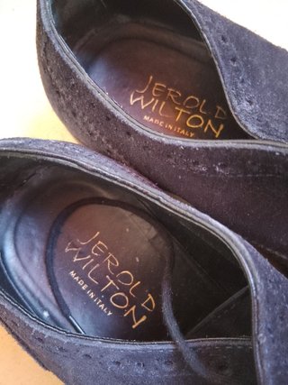 Scarpe stringate scamosciate blu wilton 41 italy