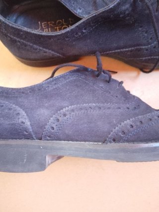 Scarpe stringate scamosciate blu wilton 41 italy