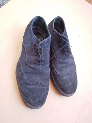 Scarpe stringate scamosciate blu wilton 41 italy
