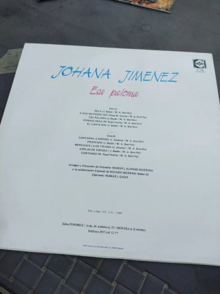 Vinilo Johana Jimenez Esa Paloma