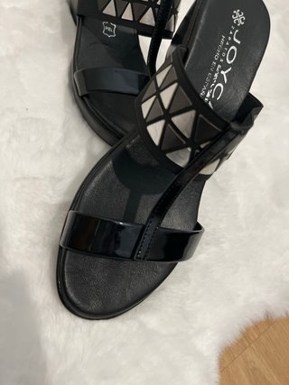 Sandalias Joyca Negras Plataforma