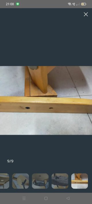 SE REGALA trona de madera
