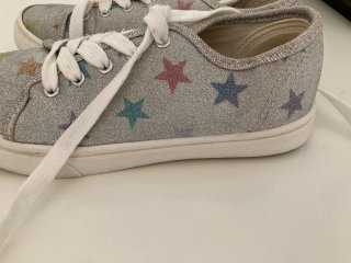 Zapatillas niña Carrefour estrellas glitter