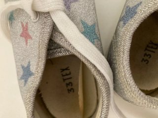 Zapatillas niña Carrefour estrellas glitter