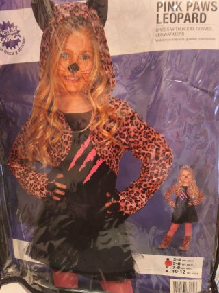 Disfraz leopardo rosa T. 5-6