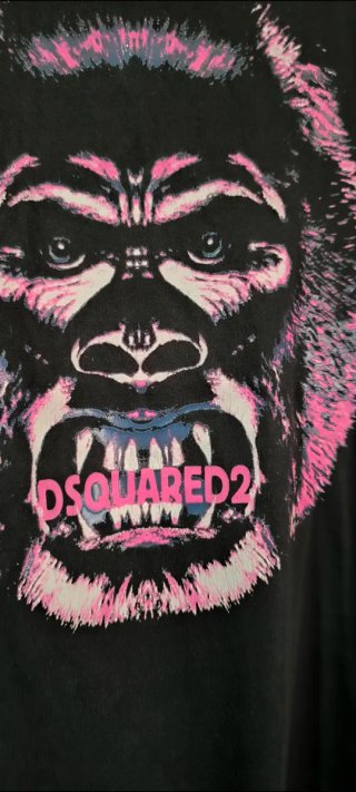 Camiseta DSQUARED2 Gorila XL hombre negra