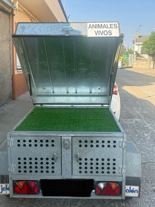 Carro para perros gris y negro