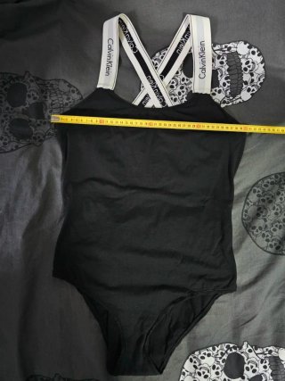 Body Calvin Klein originale nero con spalline loga