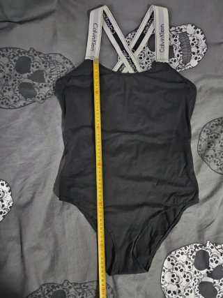 Body Calvin Klein originale nero con spalline loga