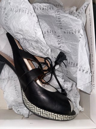 Tacones Hispanitas Negros Talla 38