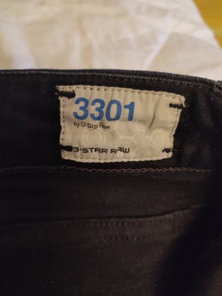 Jeans G-Star RAW negros mujer. Modelo 3301