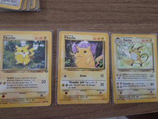 Cartas Pokémon 1ª Generación Pikachu Raichu