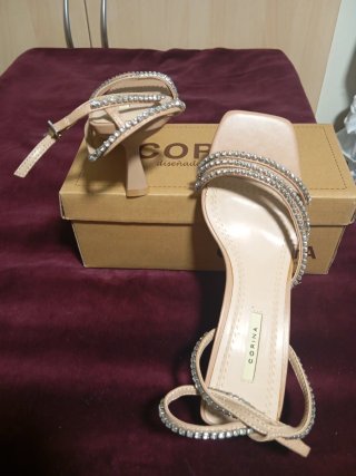 Sandalias CORINA Tacon Brillo Talla 37