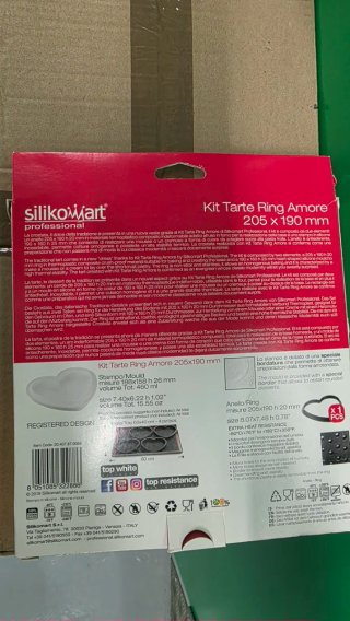 Kit Tarta Corazón Silikomart 205x190mm