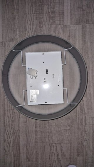 Lámpara de techo gris tela