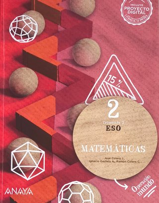 Libro Matemáticas 2ESO Anaya Operación Mundo