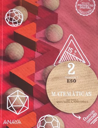 Libro Matemáticas 2ESO Anaya Operación Mundo