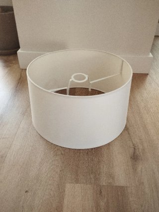 Pantalla lámpara blanca 33 cm