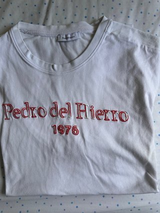 Camiseta Pedro del Hierro Blanca Talla L