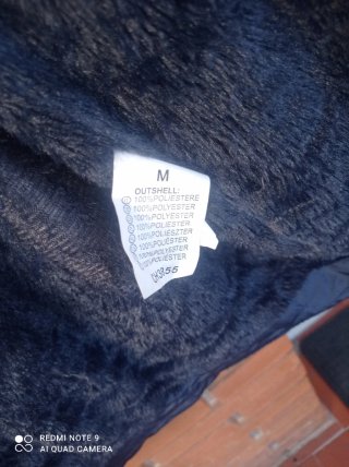 Chaqueta azul con bordados étnicos Talla M