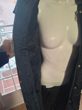 Chaqueta azul con bordados étnicos Talla M