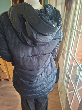 Chaqueta azul con bordados étnicos Talla M