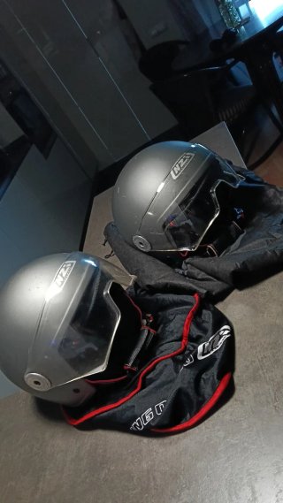 2 Cascos NZI Vintage Grise T-S y T-L