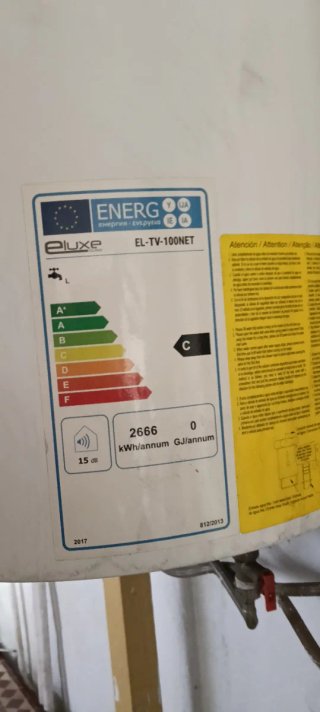 Termo Eléctrico Marca Eluxe Clima 100L Blanco