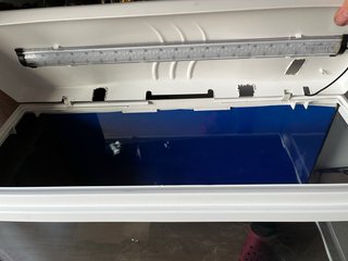 Acuario de cristal y  bordes plástico aqualantis